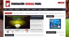 Desktop Screenshot of bizkaiapadel.com