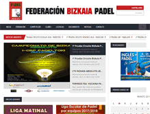 Tablet Screenshot of bizkaiapadel.com